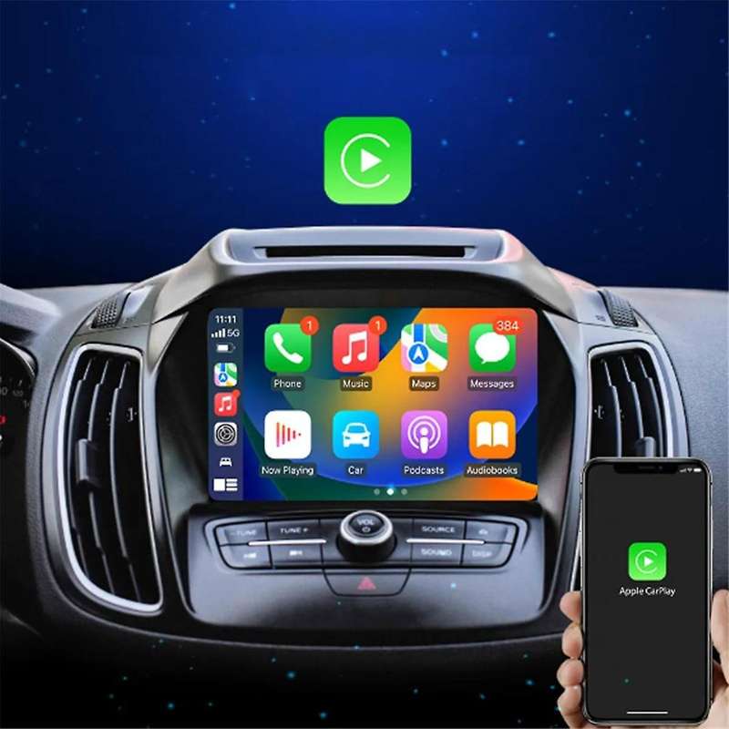 RGB Colorful Wireless Carplay Dongle Mini Box Plug and Play Connect Bluetooth WiFi with Wired for C