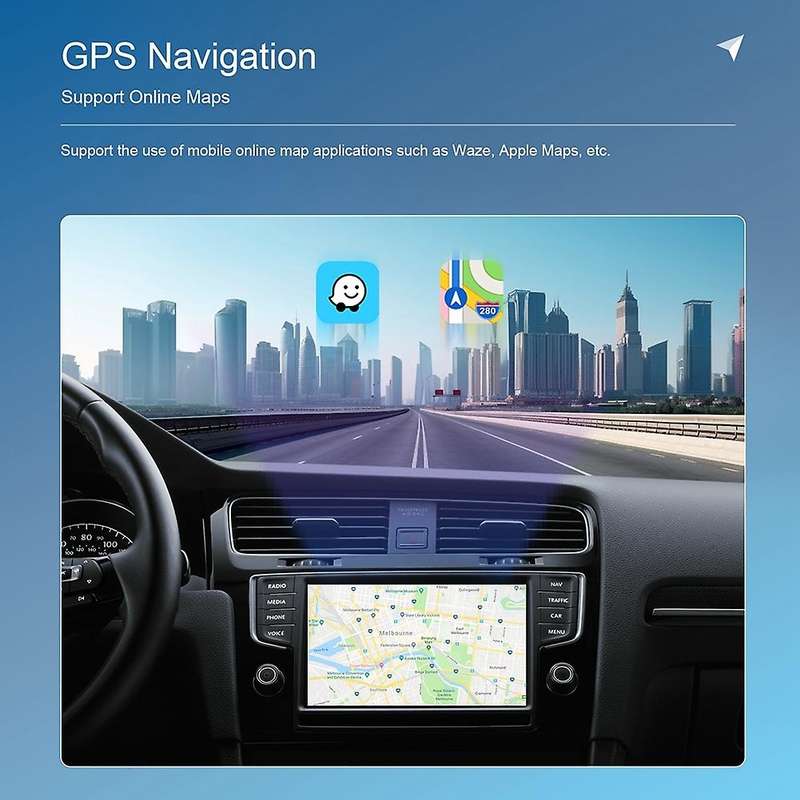 RGB Mini Carplay AI Box for CarPlay Wireless Adapter Car Wired CarPlay to Wireless USB Dongle Plug a