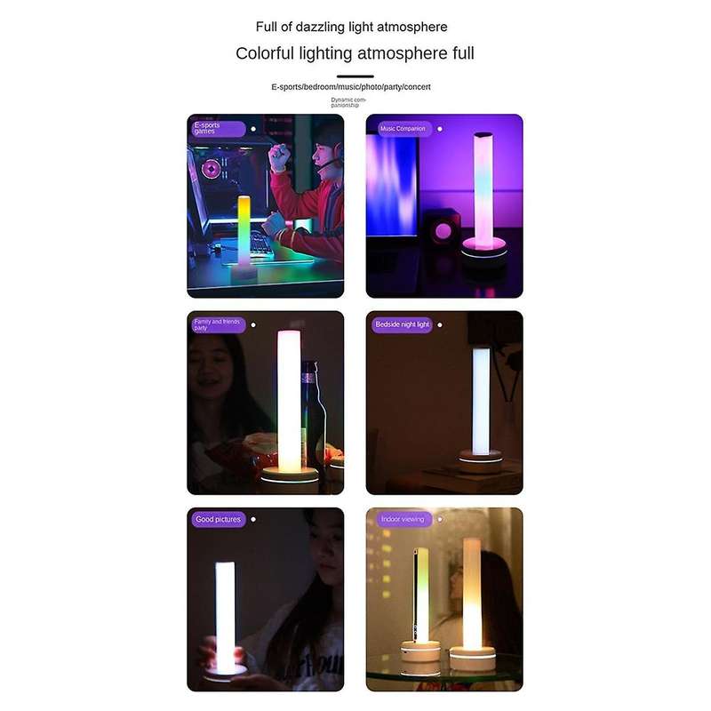 RGB Light Bar Music Synced RGB LED Light Bar Voice Controlled USB Night Light Voice Controlled Atmos