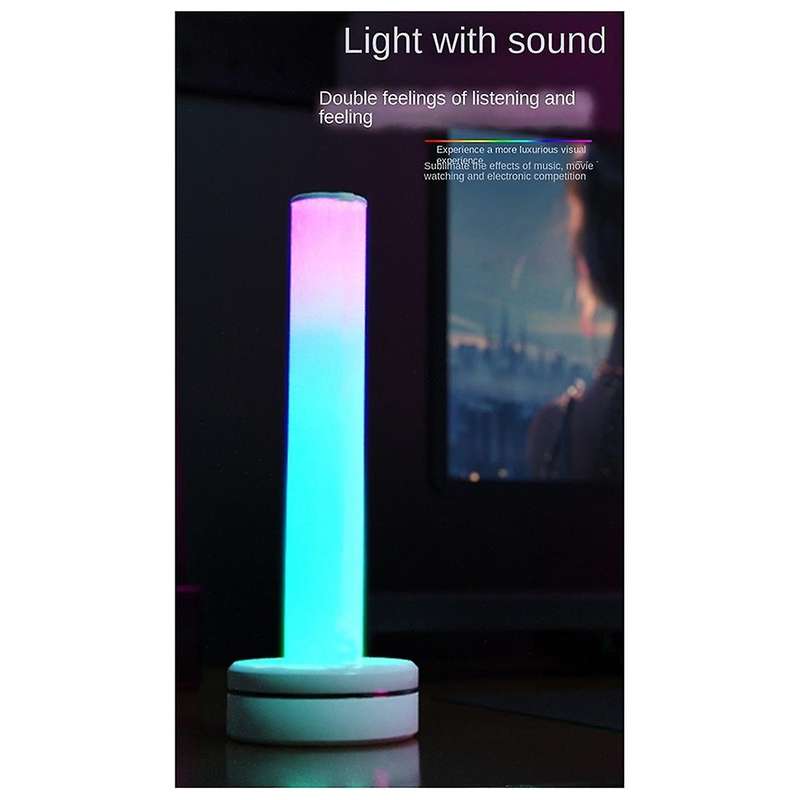 RGB Light Bar Music Synced RGB LED Light Bar Voice Controlled USB Night Light Voice Controlled Atmos