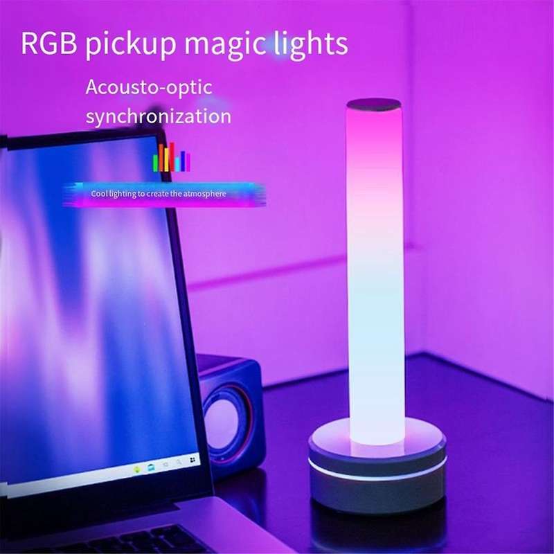 RGB Light Bar Music Synced RGB LED Light Bar Voice Controlled USB Night Light Voice Controlled Atmos