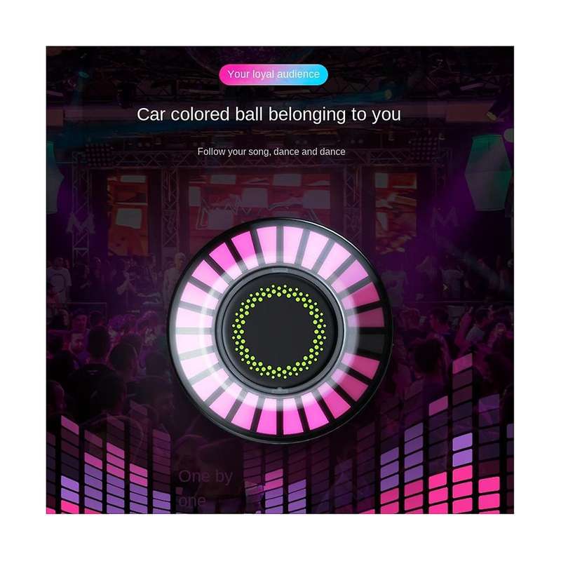 Rgb Led Car Diffuser Car Atmosphere Light Air Conditioner Air Outlet Pendant Voice Controlled Music