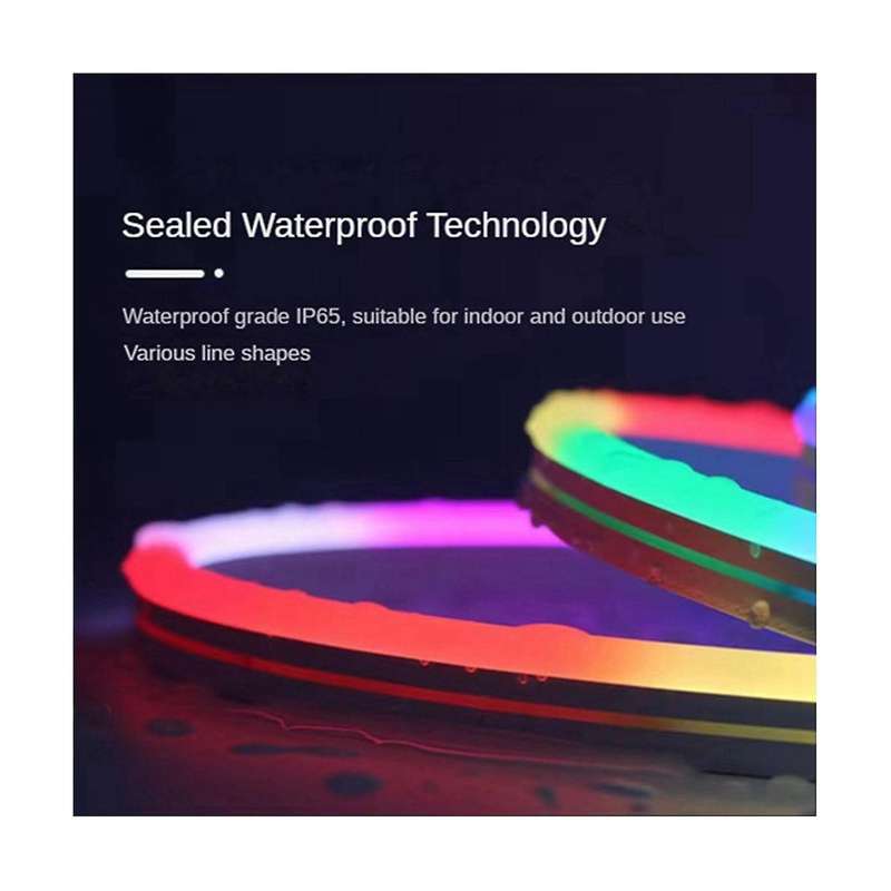 Rgb Smart Convenient Light Strip with Us Plug Flexible Marquee Light Color Waterproof Silicone With