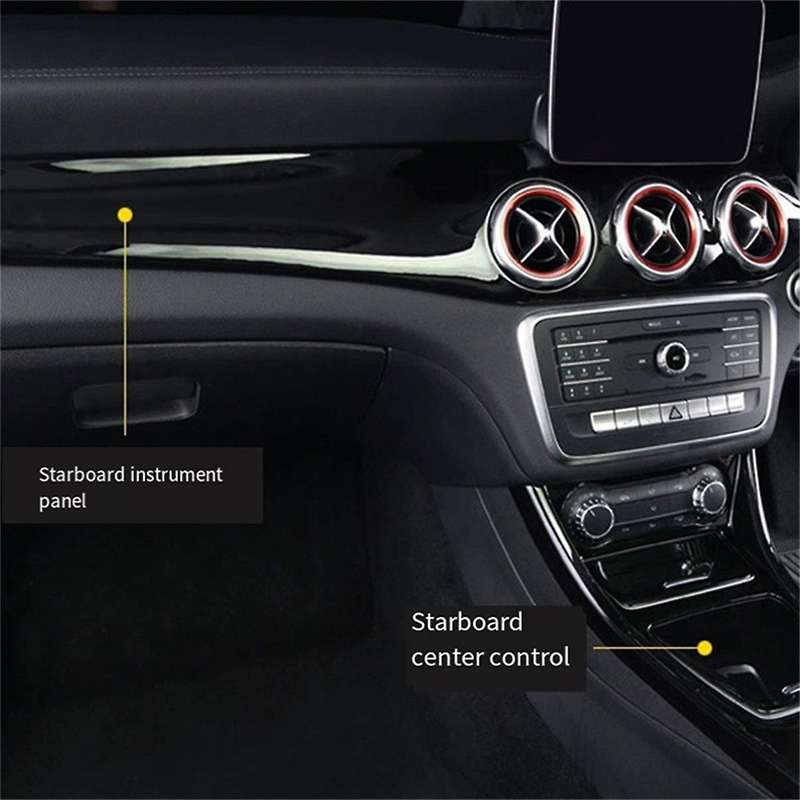 RHD Car Center Dashboard Air Condition Outlet Panel Trim Strip Cover for W176 CLA C117 GLA X156 201
