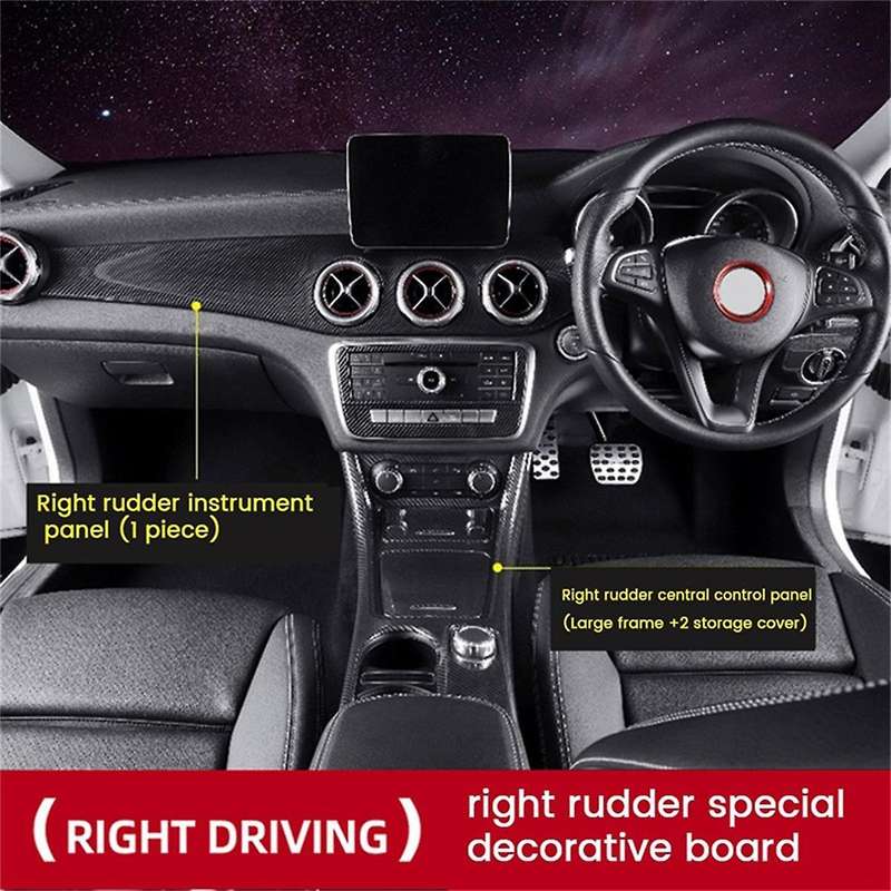 RHD Car Center Dashboard Air Condition Outlet Panel Trim Strip Cover for W176 CLA C117 GLA X156 201