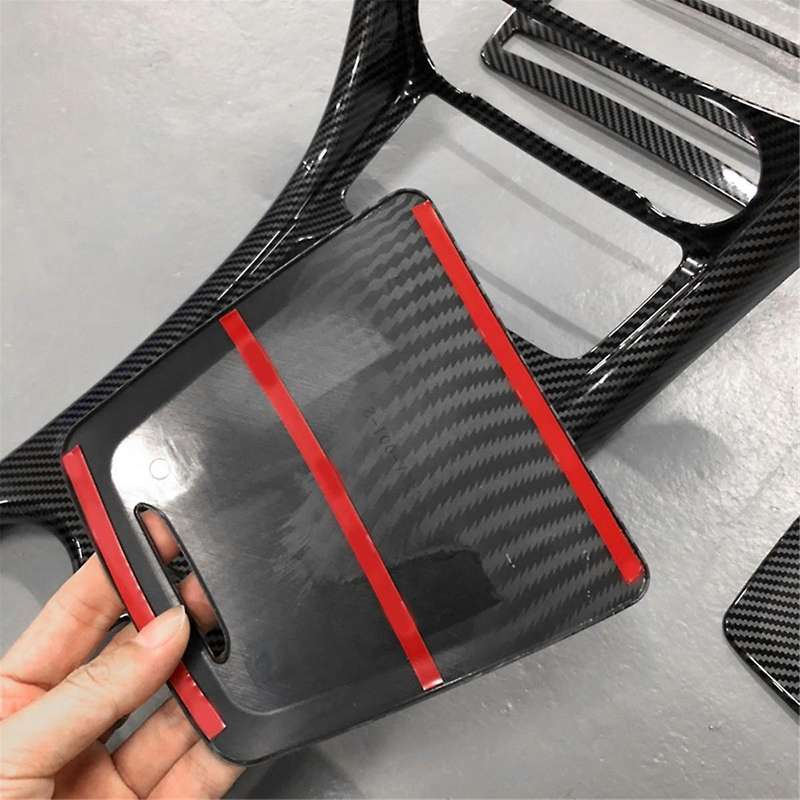 Rhd Car Console Gear Shift Water Cup Holder Storage Panel Trim Cover for W176 Cla C117 Gla X156 2013
