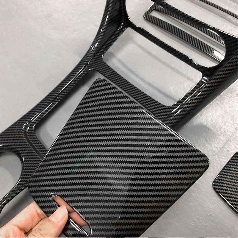 Rhd Car Console Gear Shift Water Cup Holder Storage Panel Trim Cover for W176 Cla C117 Gla X156 2013
