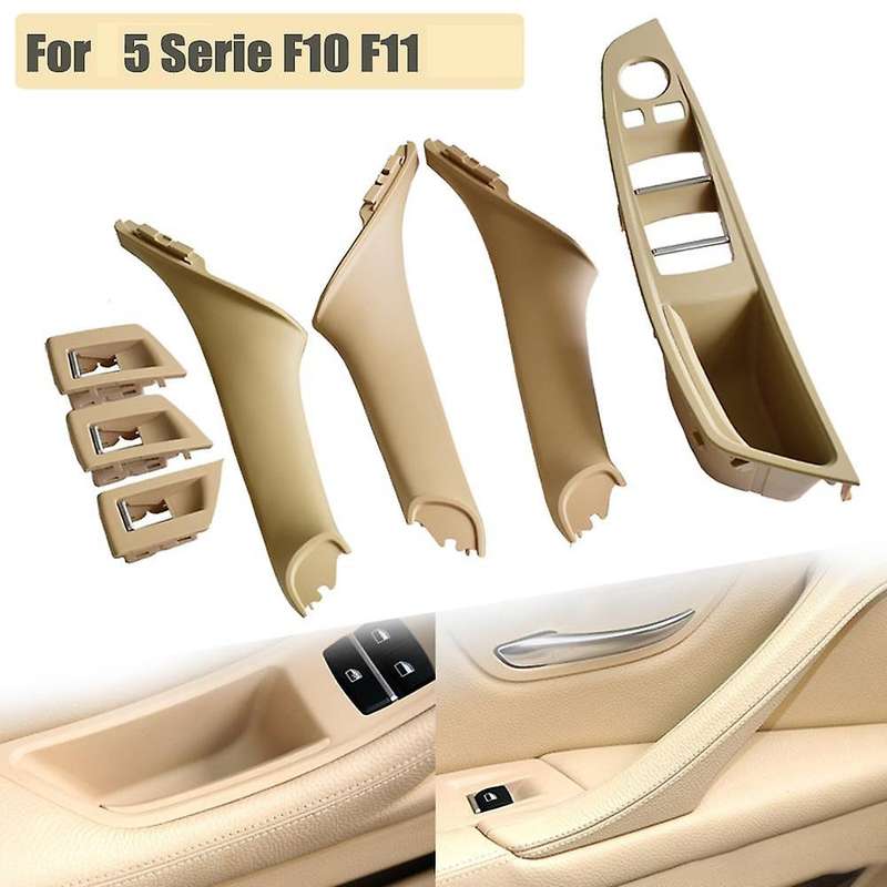 RHD Car Interior Door Handle Door Panel Pull Trim Cover Red-Brown RHD