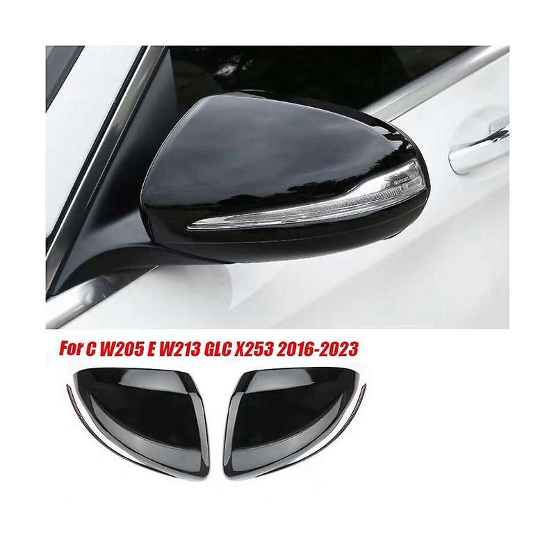Rhd Rear View Mirror Trim Cover for C W205 E W213 Glc X253 2016-2023 Side Wing Mirrors Caps Bright B