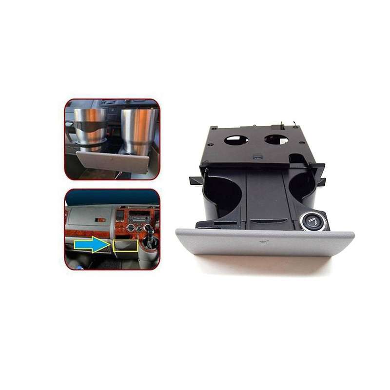 RHD T5 Transporter Ashtray Front Drink Water Cup Coin Drink Holder Cup Holder Grey 7H285860130T Rig