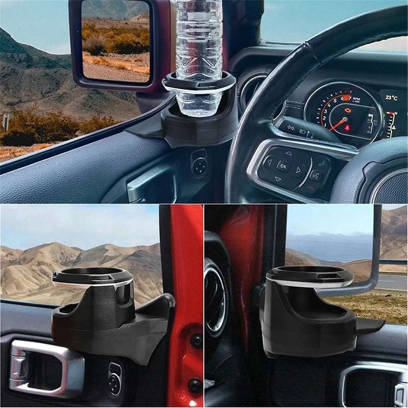 Right Car Window Drink Cup Holder Container for Wrangler JL 4 Door JT 2007-2017 Water Bottle Stand