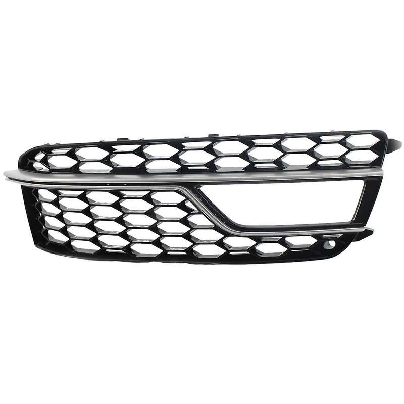 Right Chrome Car Front Bumper Mesh Fog Light Cover Honeycomb Grill Grille Cover for S5 A5 S-lines 20