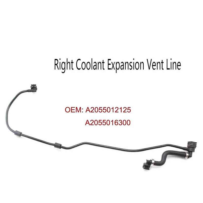 Right Coolant Expansion Vent Line Engine Coolant Hose for C-Class W205 2.2 2.0 2.5 A2055016300 A2055
