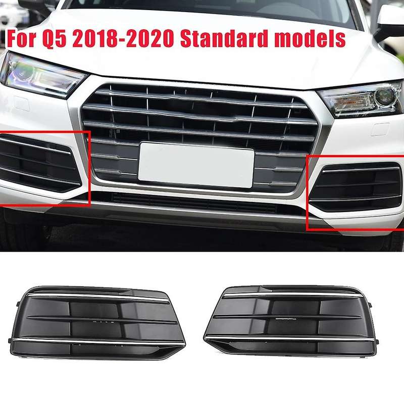 Right Driver Side Car Front Bumper Fog Light Lamp Grille Cover Trim for - Q5 SQ5 2018 2019 2020 80D8