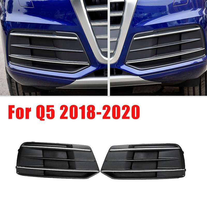 Right Driver Side Car Front Bumper Fog Light Lamp Grille Cover Trim for - Q5 SQ5 2018 2019 2020 80D8