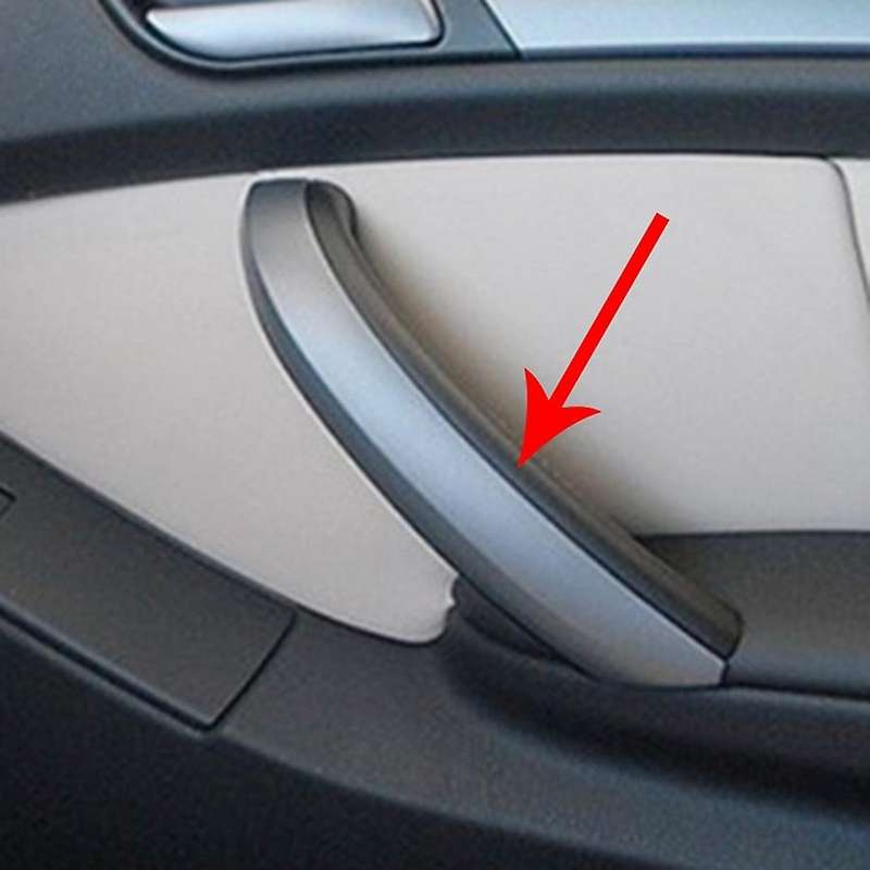 Right Front Black Car Inner Handle Interior Door Panel Pull for X5 E53