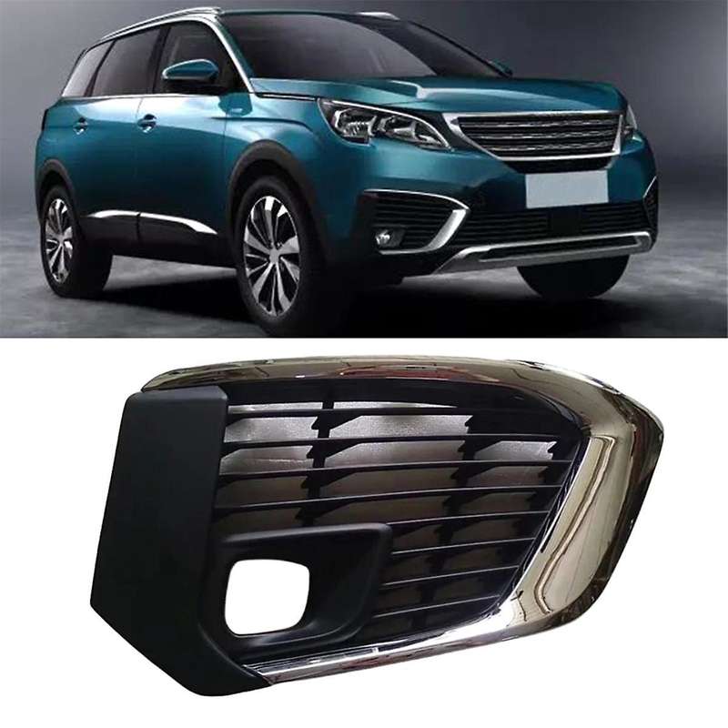 Right Front Bumper Fog Lamp Frame Fog Light Grille Trim for 5008 16119192080