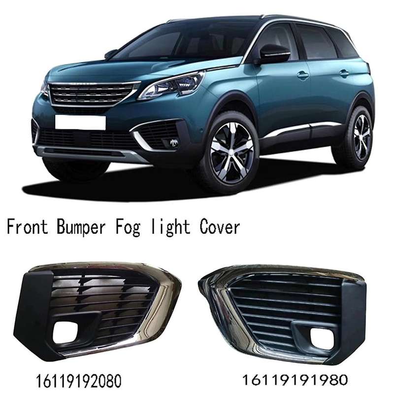 Right Front Bumper Fog Lamp Frame Fog Light Grille Trim for 5008 16119192080