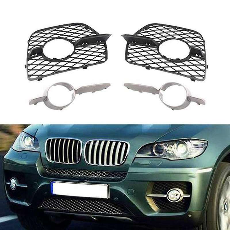 Right Front Bumper Fog Light Open Lateral Grille & Cover Trim 51117176278 for X6 E71 E72 2008-2014 5