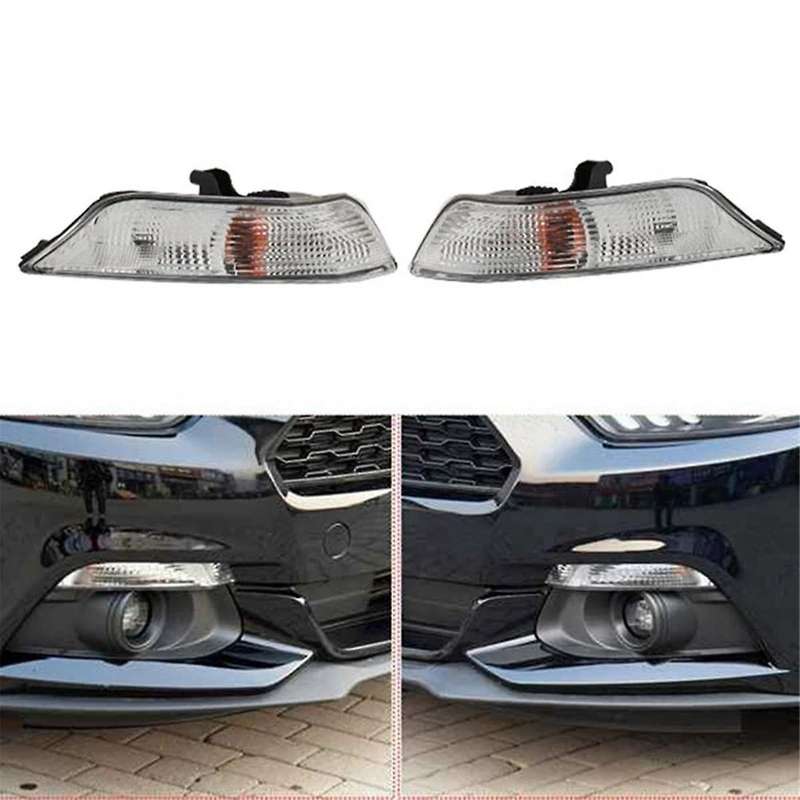 Right Front Bumper Fog Light Turn Signal Lights Corner Lamp with Bulbs for 2015 2016 2017 Fr3b-13200