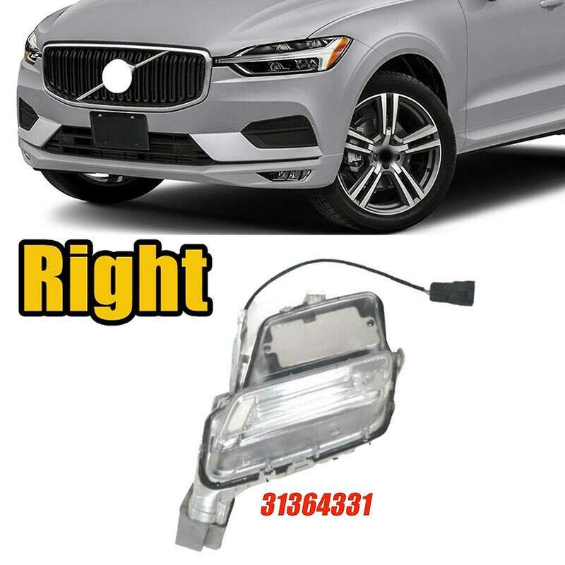 Right Front Bumper Fog Light Position Lamp 31364331 for Xc60 2014-2018 Car Drl Daytime Running Light