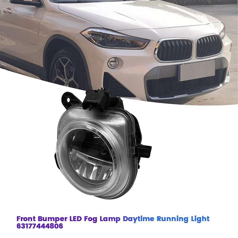 Right Front Bumper LED Fog Lamp Light 63177444806 for X2 F39 20i 25i 25iX 20dX 2018-2022 Car Daytime