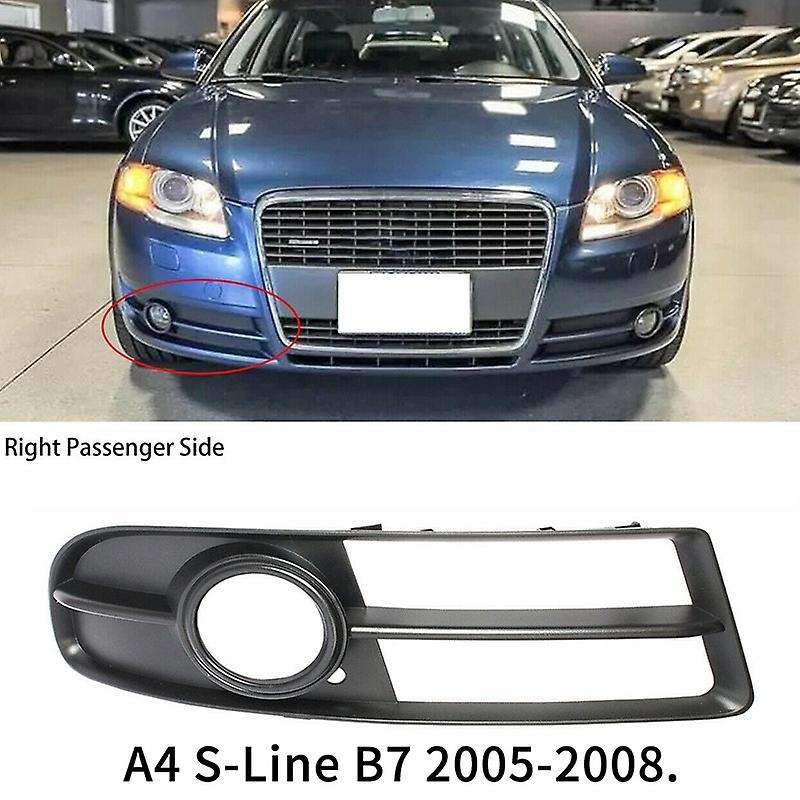 Right Front Bumper Lower Grill Cover Fog Light Grille for  A4 B7 2005-2008 8E0807682F