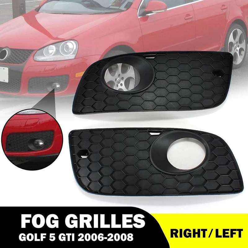 Right Front Bumper Lower Grill Fog Light Grille Cover for Mk5 Golf 2006-2008 1K0853666P
