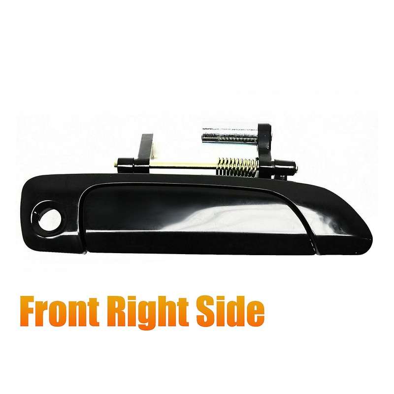 Right Front Exterior Outside Door Handles Black Rh New for 2001-2005 Sedan