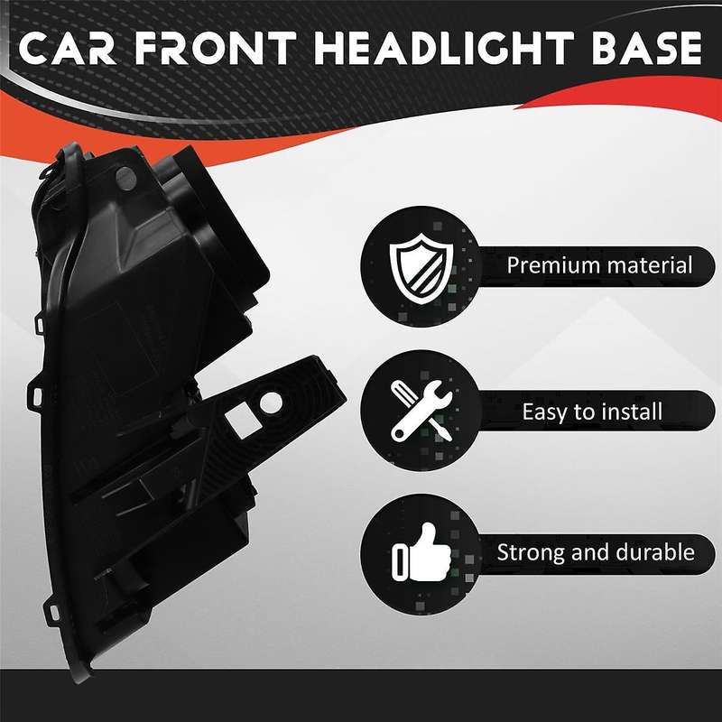 Right Front Headlight Base Cover for Grand 2014-2019 Head Light Back Lid Head Light Lamp Base