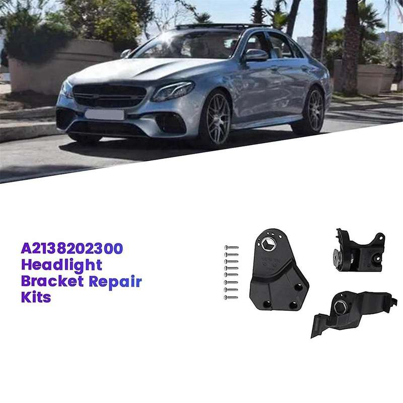Right Front Headlight Bracket Repair Kit A2138202200 for E W213 W238 16-20 Head Light Holder Fixed S