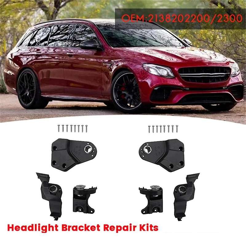 Right Front Headlight Bracket Repair Kit A2138202200 for E W213 W238 16-20 Head Light Holder Fixed S