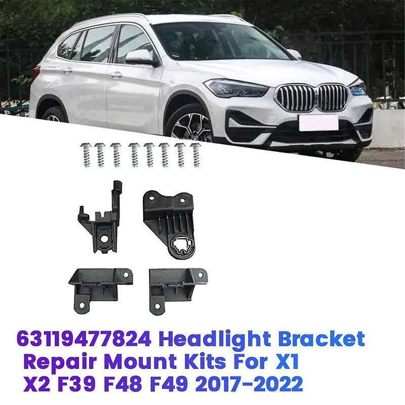 Right Front Headlight Repair Bracket Mount Kits 63119477824 for X1 X2 F39 F48 F49 17-22 Light Lamp F
