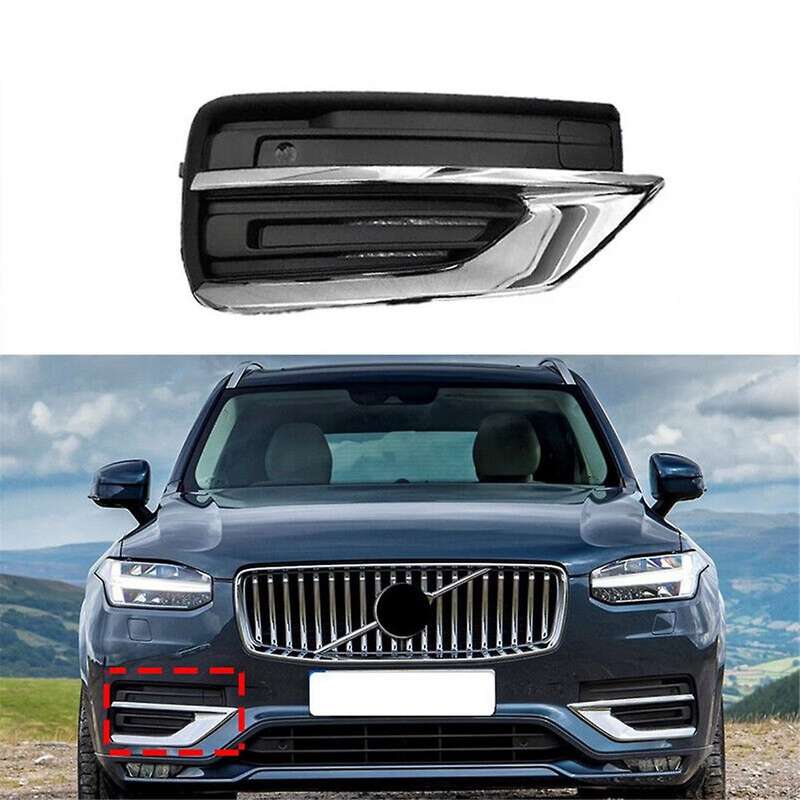 Right Front Lower Bumper Fog Light Grille Trim Chrome Cover 31663515 for XC90 19-22 31663513 316635