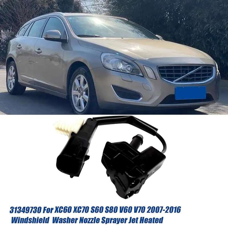 Right Front Windscreen Washer Spray Jet 31349730 for XC60 XC70 S60 S80 V70 2007-2016 Windshield Nozz