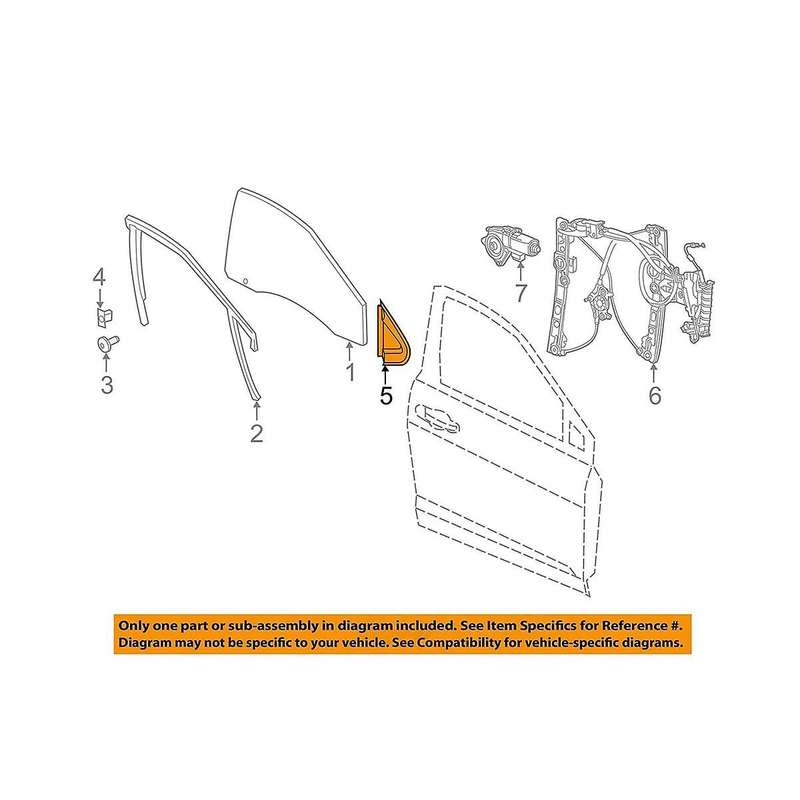 Right Front Side Door Corner Molding Trim Plate 68083130ad for 2012-2016 A Pillar Window Triangle C
