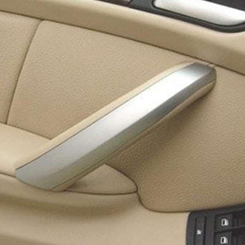 Right Gray DoorCar Inner Handle Interior Door Panel Pull Trim Cover Bracket ForBMW X5 E53