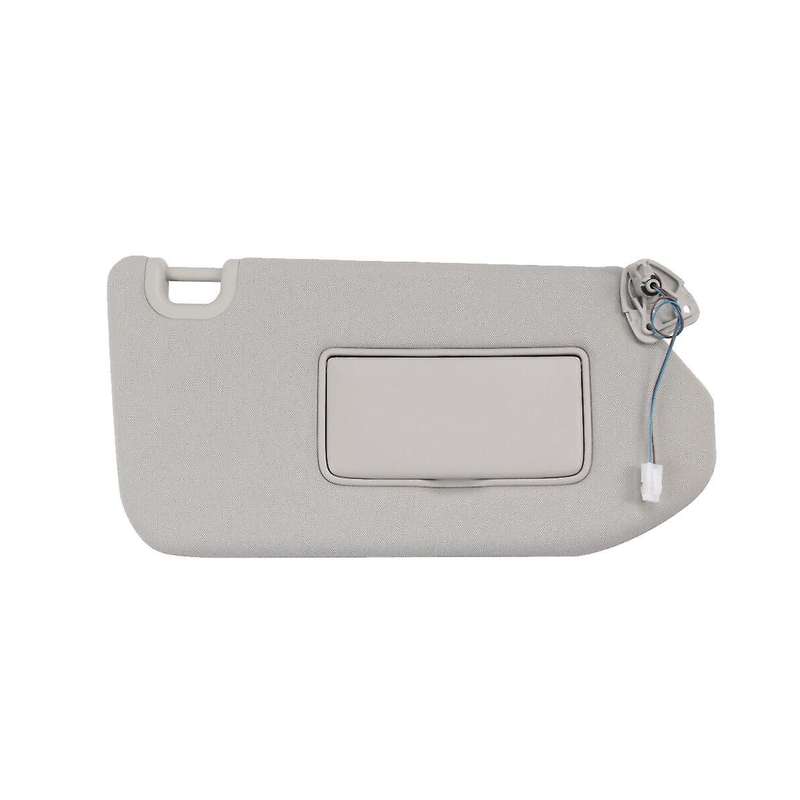 Right Gray Sun Visor with Lamp for 2013-2018 , 2014-2017 Qx60 96400-9pb0a, 96401-9pb0a