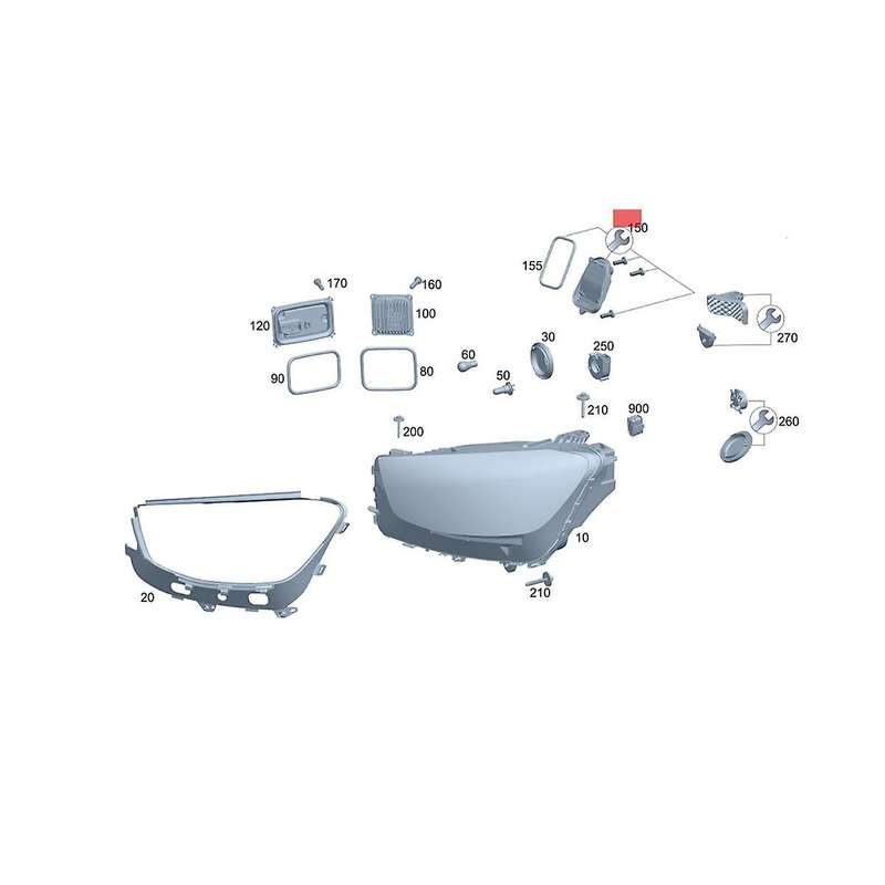 Right Headlight Led Module Control A1769066600 for A-class W176 Cla C117 12-18 Head Light Lamp Light