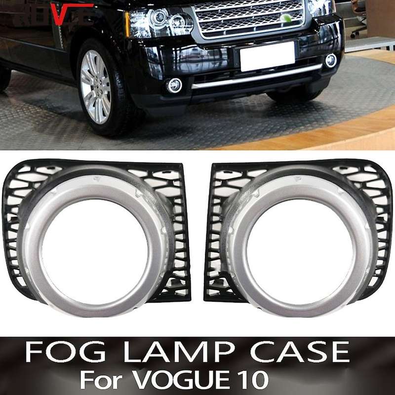Right Lamp Bezel Covers for Range - L322 2010 2011 2012 Front Fog Lights Lamp Frame Ring Cover Trim