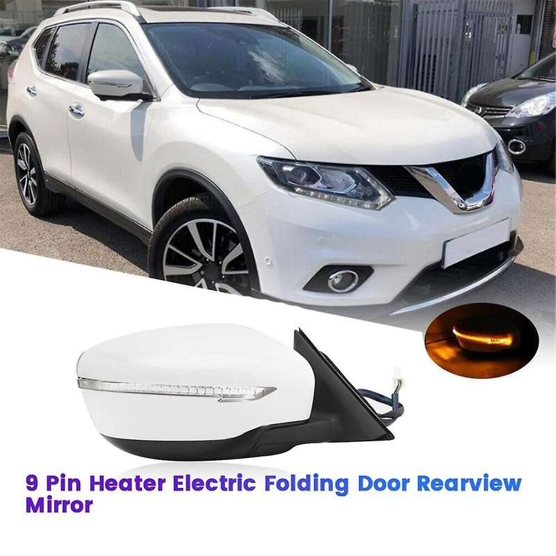 Right Power Folding Door Mirror Turn Signal 96301-4CL6A for T32 2014-2021 9 Pin Heater Rearview Mir