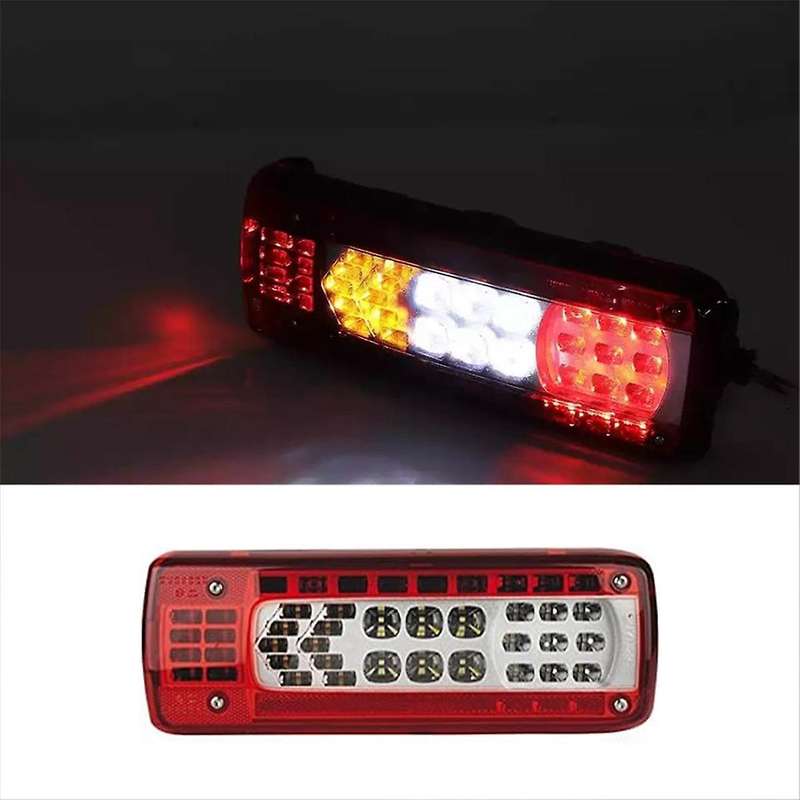 Right Rear Brake Signal Light 24V LED Tail Lamp with Buzzer 82483073 for Trucks Series FM450 FM460