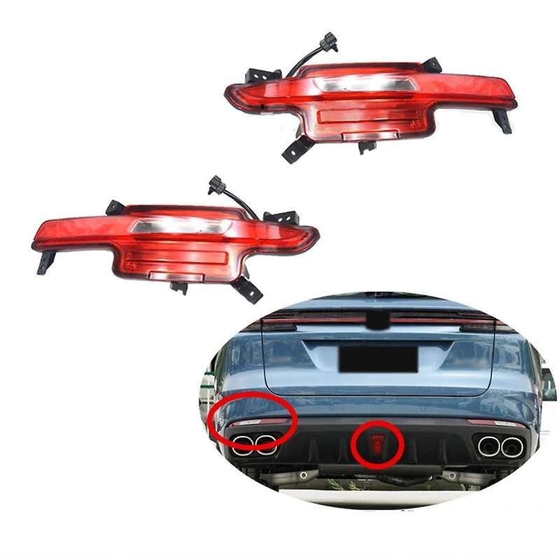 Right Rear Bumper Fog Light Reflector Stop Light Rear Brake Lamp Warning Lamp for -K