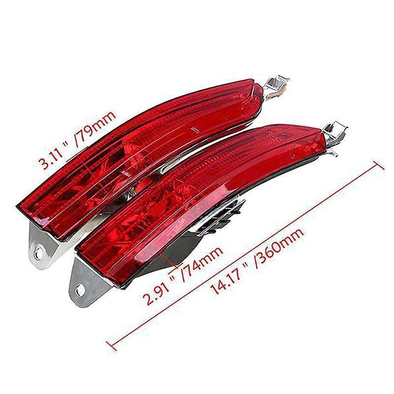 Right Rear Bumper Light Tail Fog Light Bumper Side Marker Reflector Replacement Housing for 2011-201
