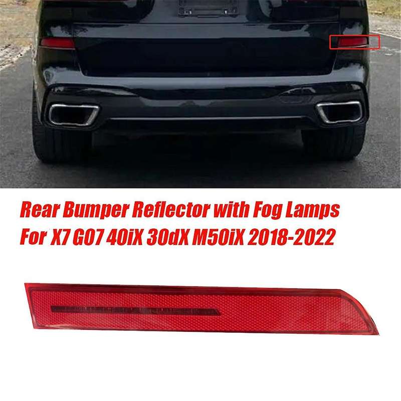 Right Rear Bumper Reflector W/ Fog Light 63147442307 for X7 G07 2018-2022 40IX 30DX M50IX Reflector