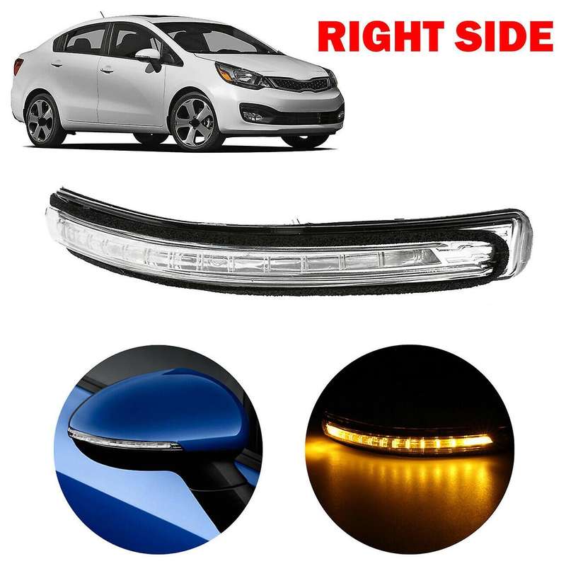 Right Side Compatible KIA Rio Rearview Mirror LED Turn Signal Light
