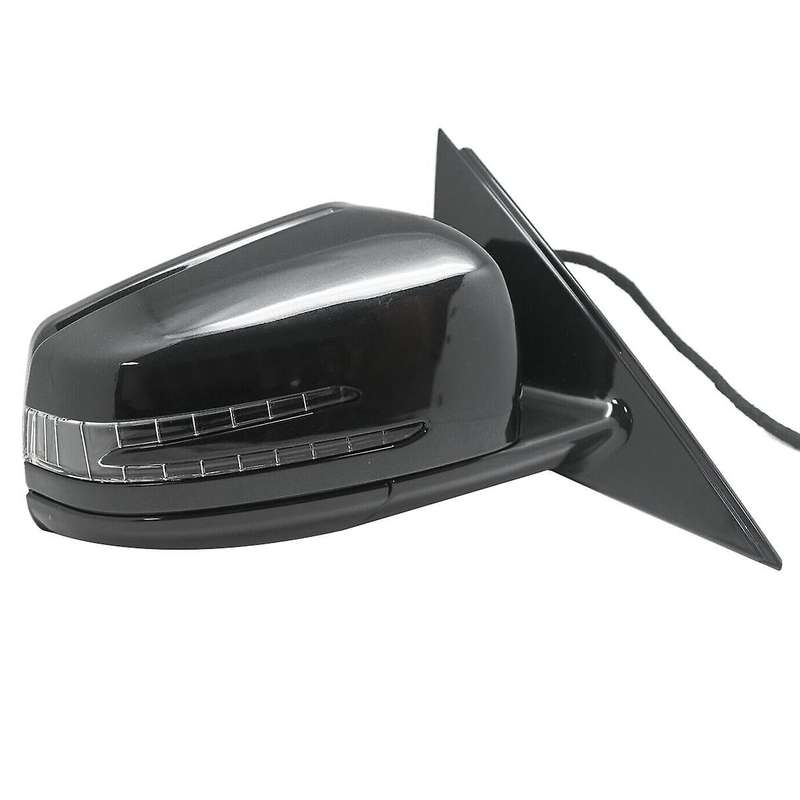 Right Side Door Power Rear View Mirror Assembly Black for W221 S Class S300 S400 S500 S550 2010-2013