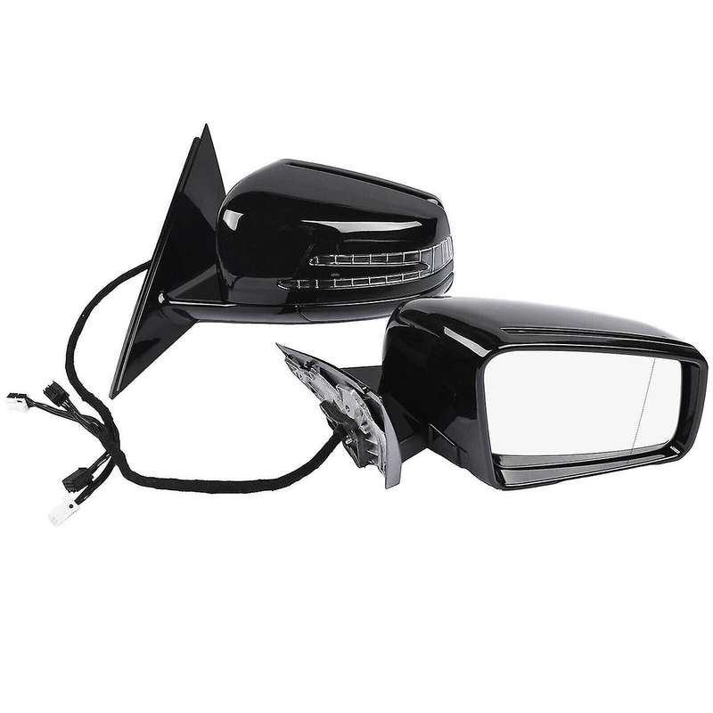 Right Side Door Power Rear View Mirror Assembly Black for W221 S Class S300 S400 S500 S550 2010-2013