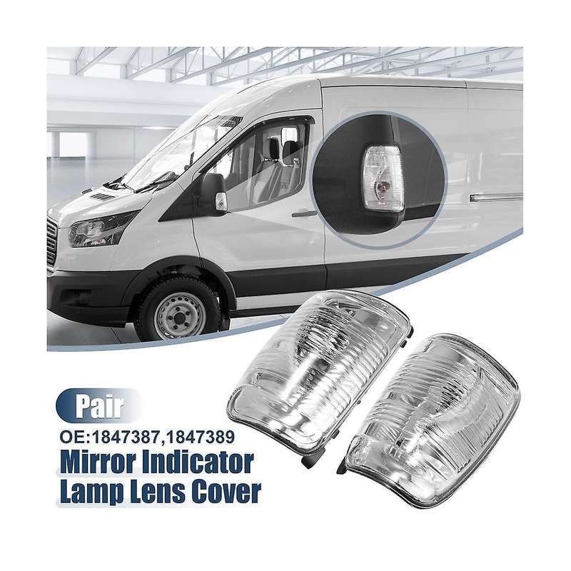 Right Side Mirror Turn Signal Light Lens Housing Indicator Cover for 2015-2021 Transit 150 250 350 C