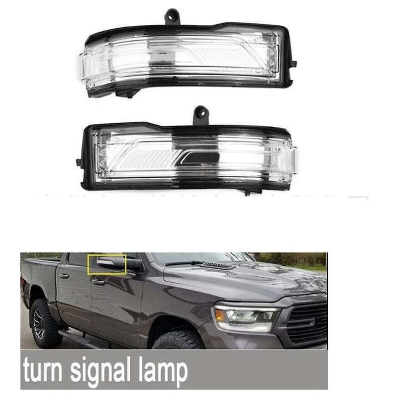 Right Side Mirror Turn Signal Light Rearview Mirror Indicator Light for Ram Pickup Ram 2019-2022 684